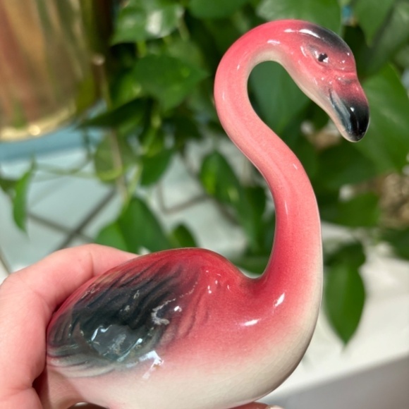 VINTAGE 1950s Midcentury Floridian Pink Flamingo Figurine - Picture 12 of 17